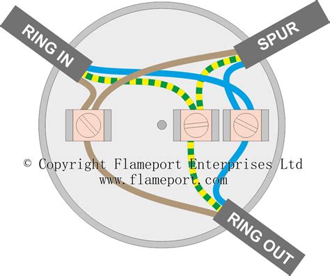 wiring a junction box spur|wiring a ring junction box.